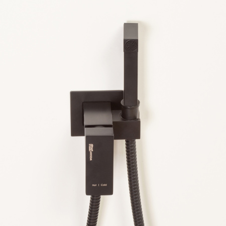 Гигиенический душ со смесителем WasserKraft A71638 черный матовый